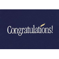 Blue Congratulations Everyday Blank Note Card (3 1/2"x5")